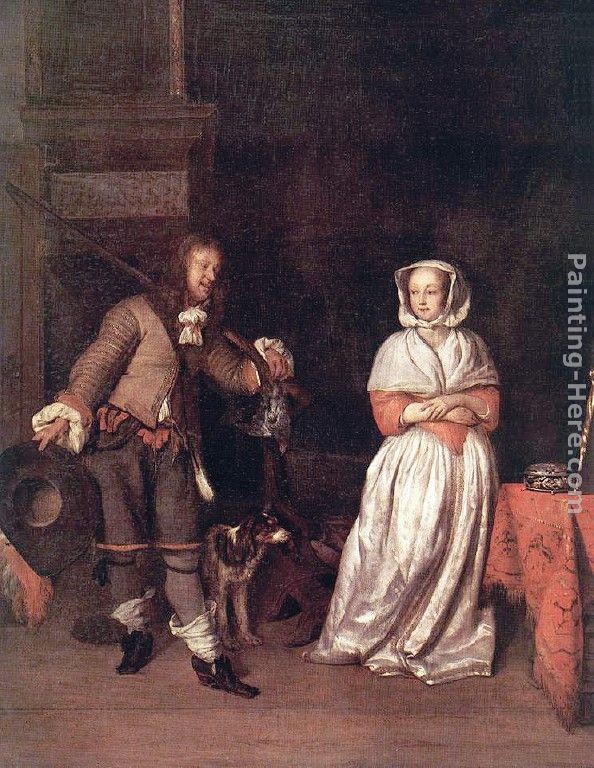 Gabriel Metsu The Hunter's Gift